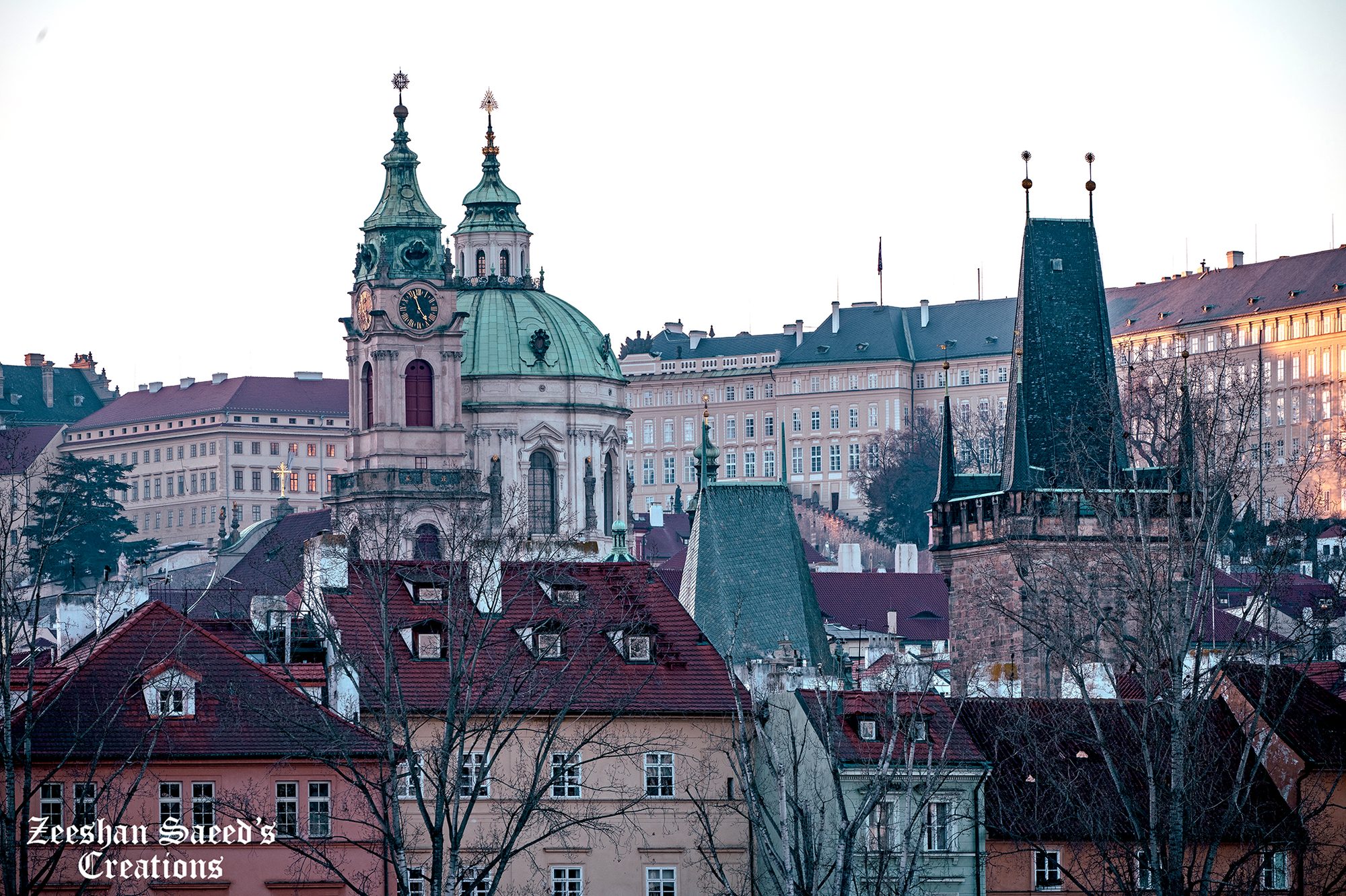 Prague Castle overlooking the city