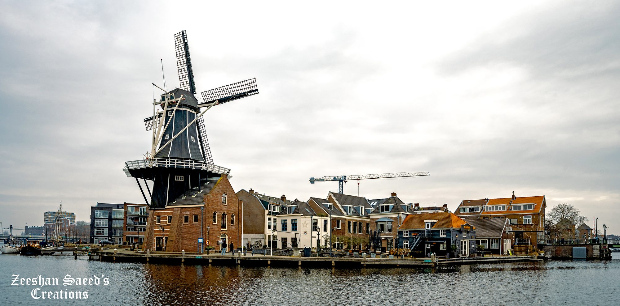 Windmill De Adriaan in Haarlem