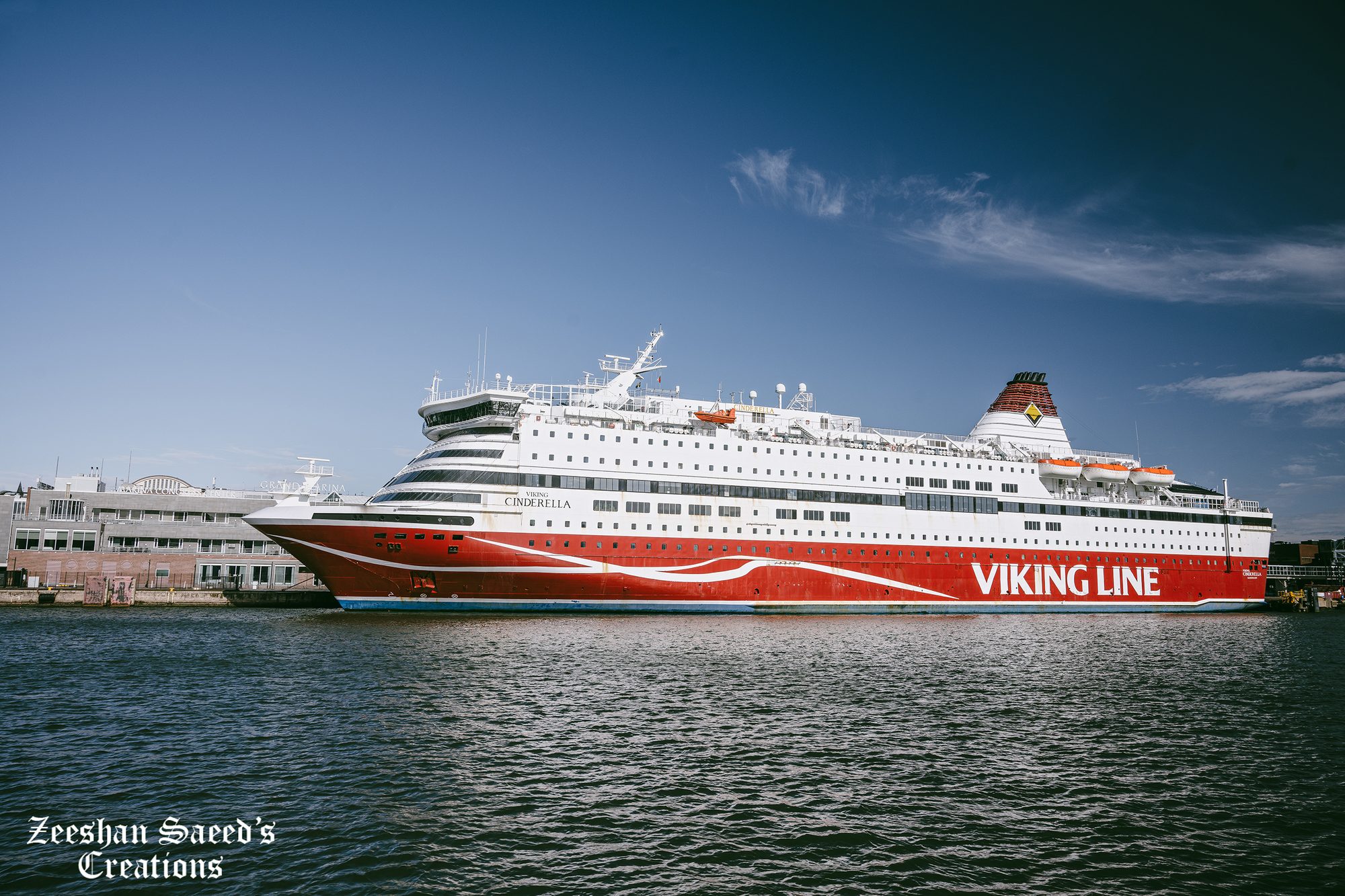 Viking Line ferry in the harbour