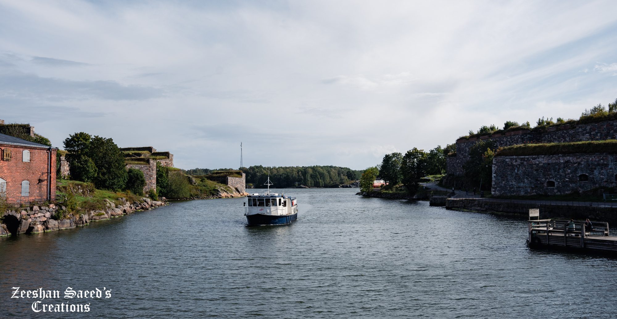 Arriving at Suomenlinna by ferry