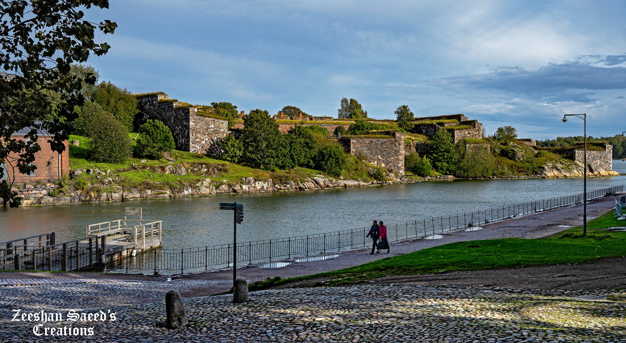 Fortress walls across the water, Suomenlinna