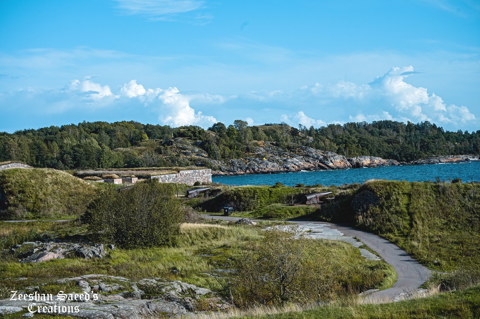 Rocky coastline of Suomenlinna