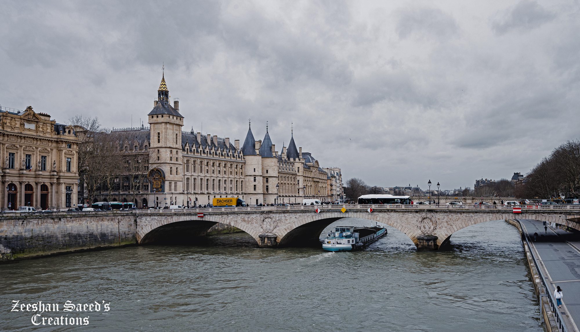 Conciergerie located on the banks of the Seine River