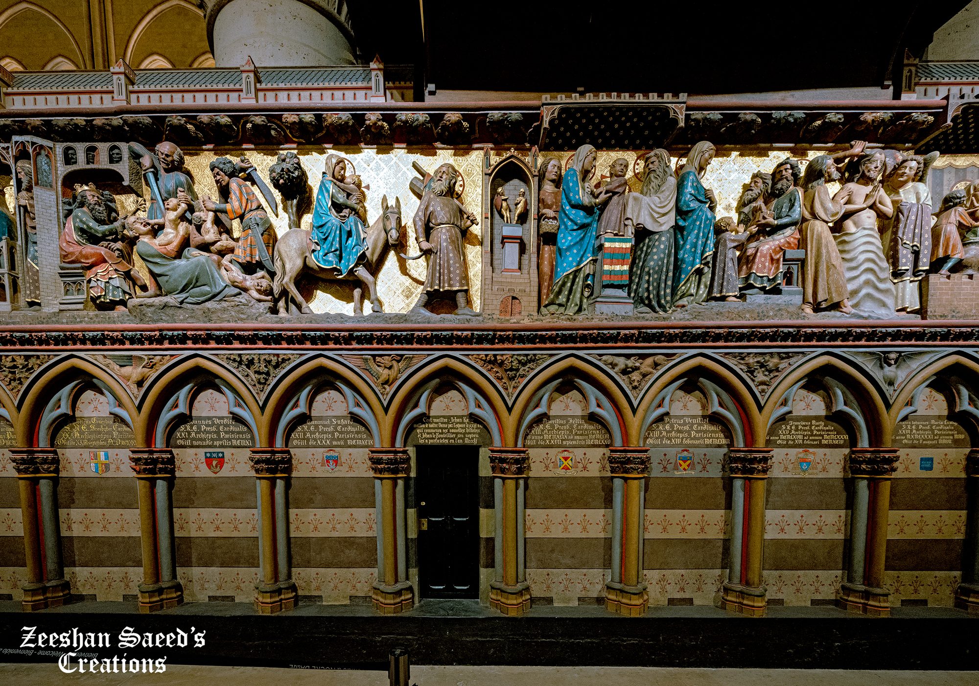 Inside Notre-Dame Cathedral of Paris