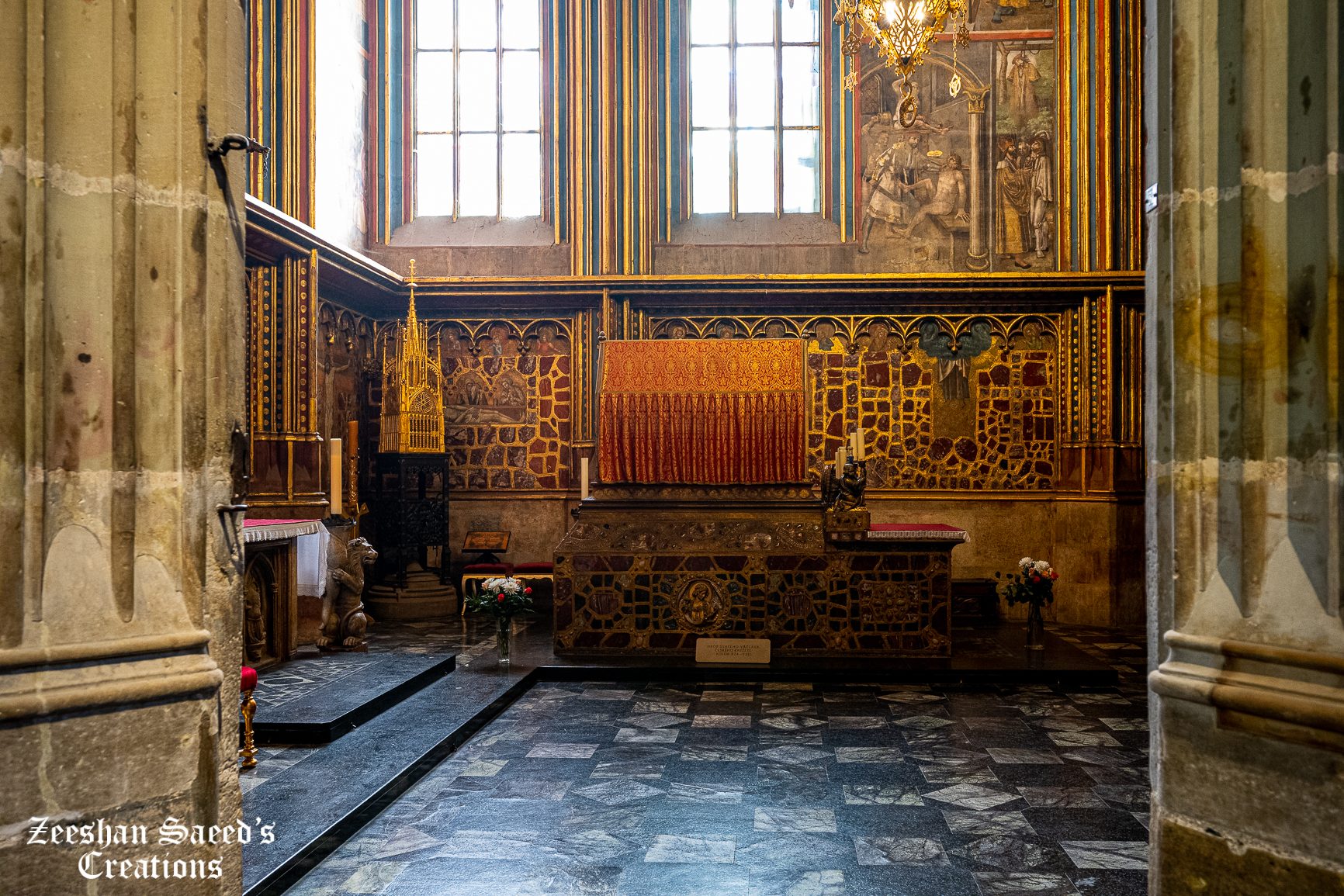 The Tomb of St. Wenceslaus inside St. Vitus Cathedral
