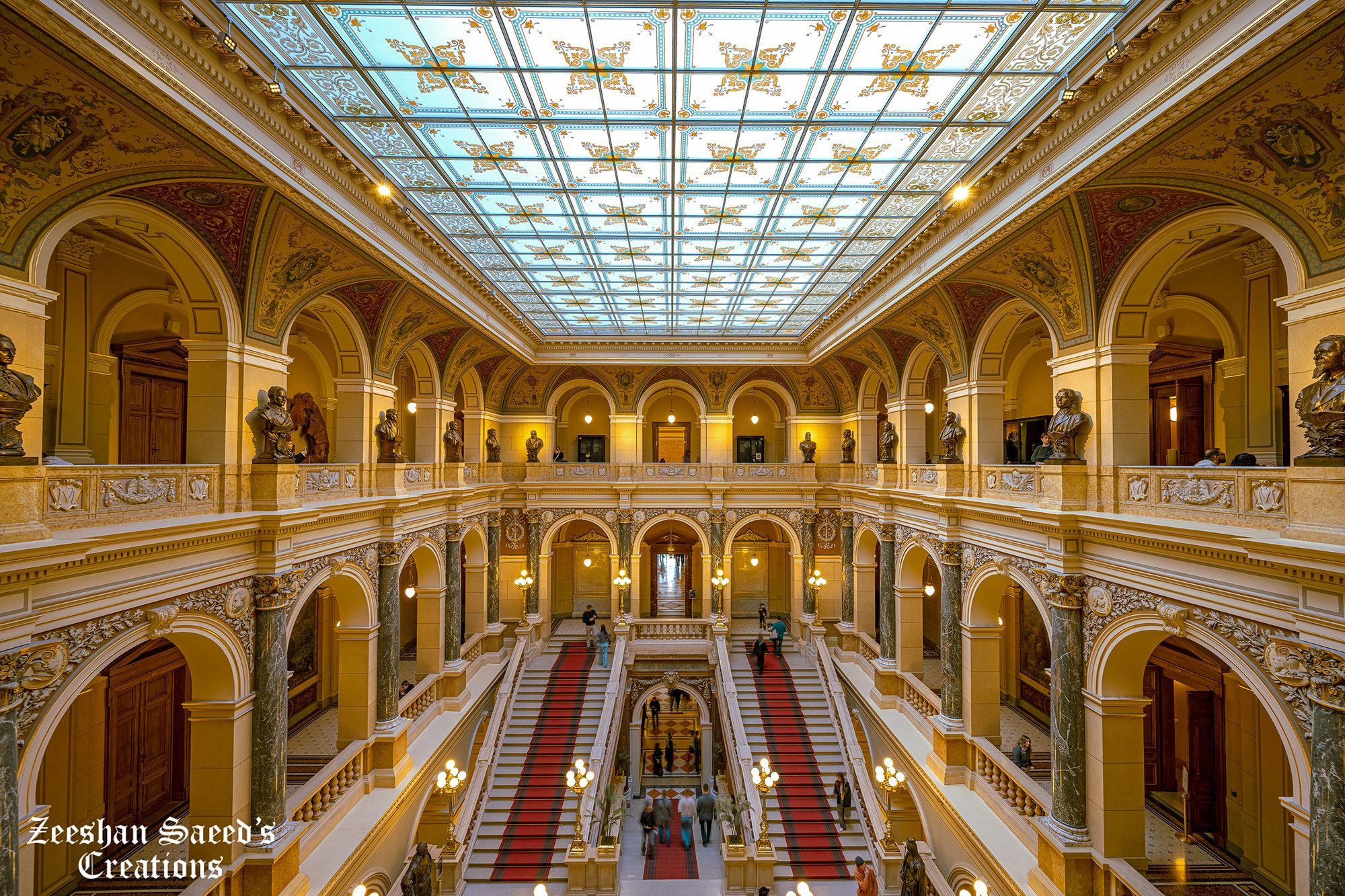 Interior of National Museum Prague