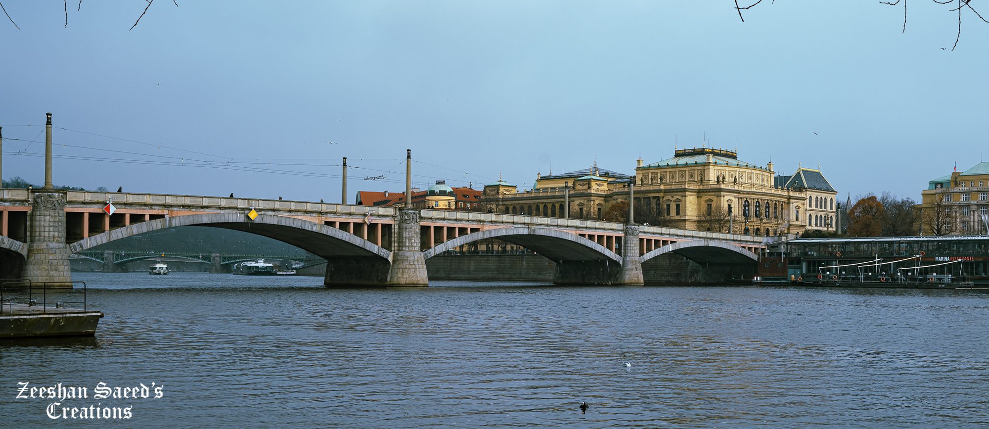 Manes Bridge across Vltava river