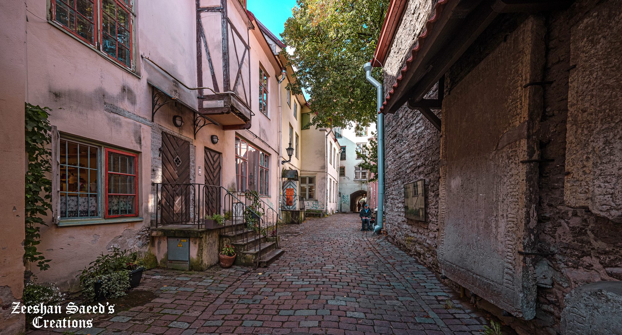 Quiet cobbled lane in the Old Town