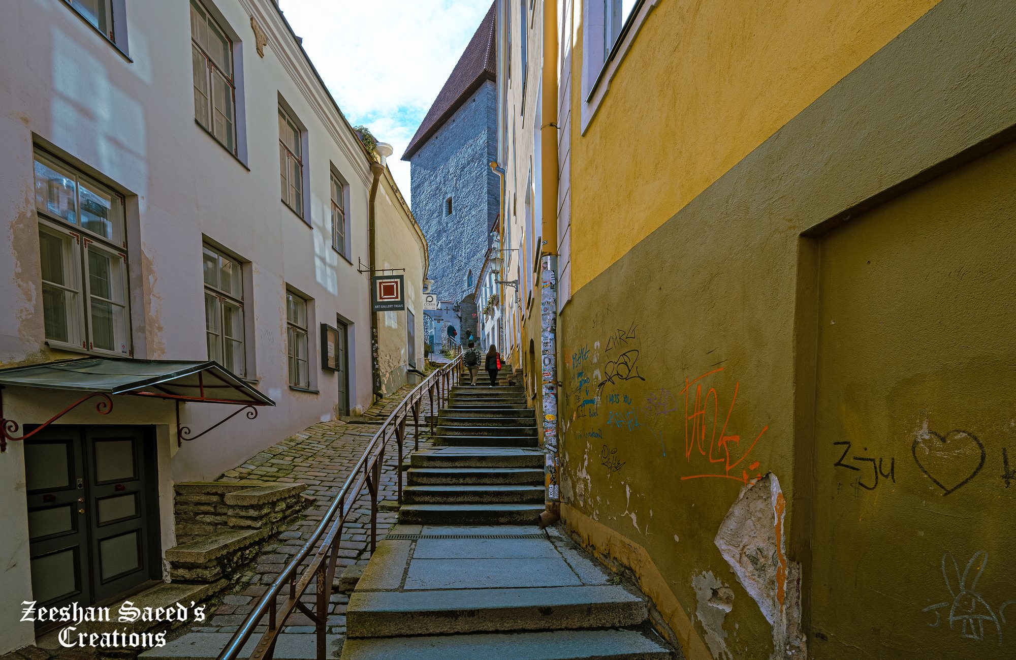Short Leg stairs (Lühike jalg) climbing to Toompea