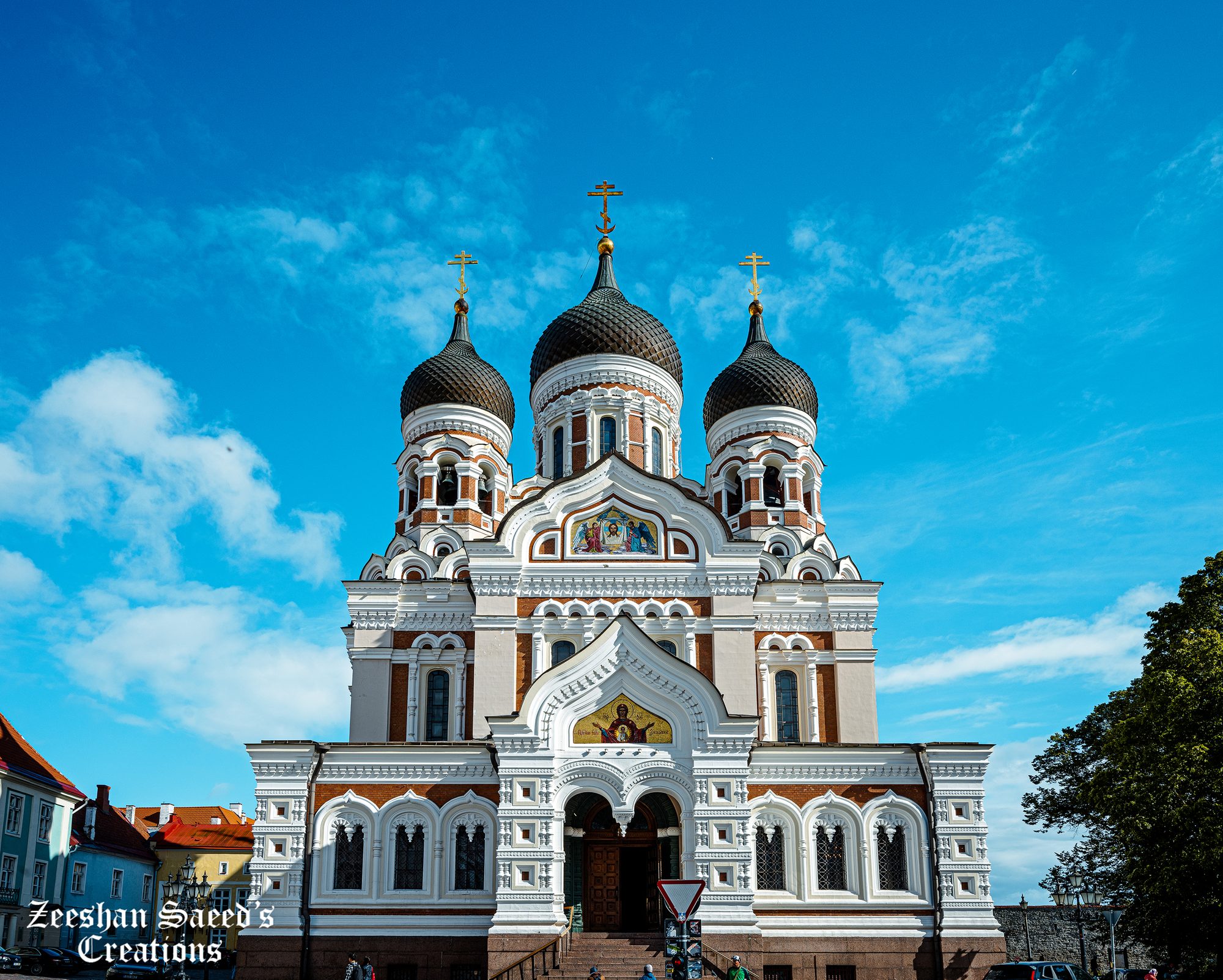 Onion domes of Alexander Nevsky Cathedral