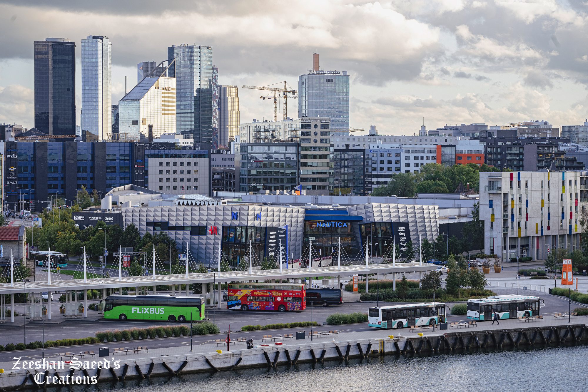 Tallinn's business district from the harbour