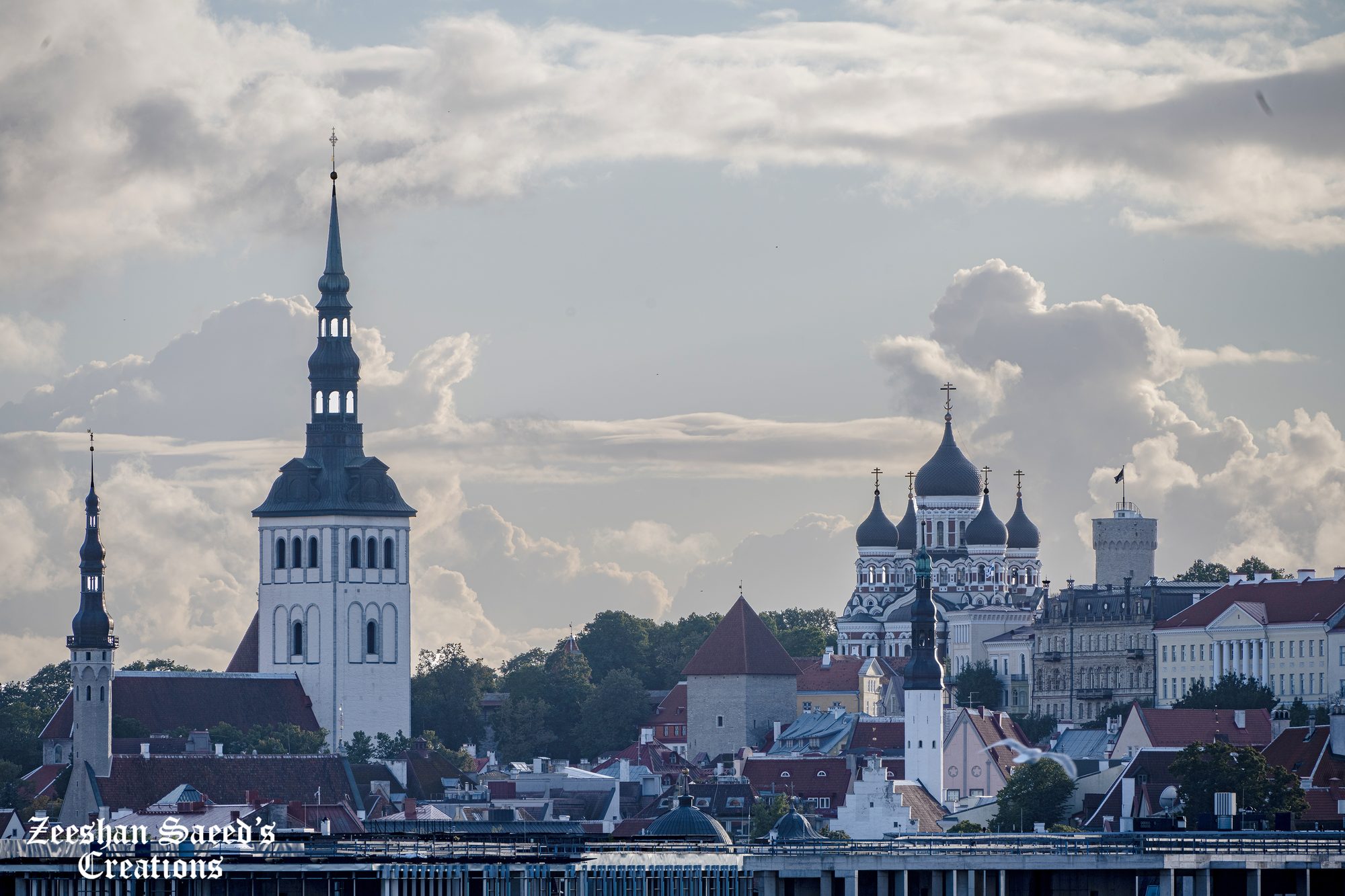 St. Nicholas Church and Alexander Nevsky Cathedral from the harbour