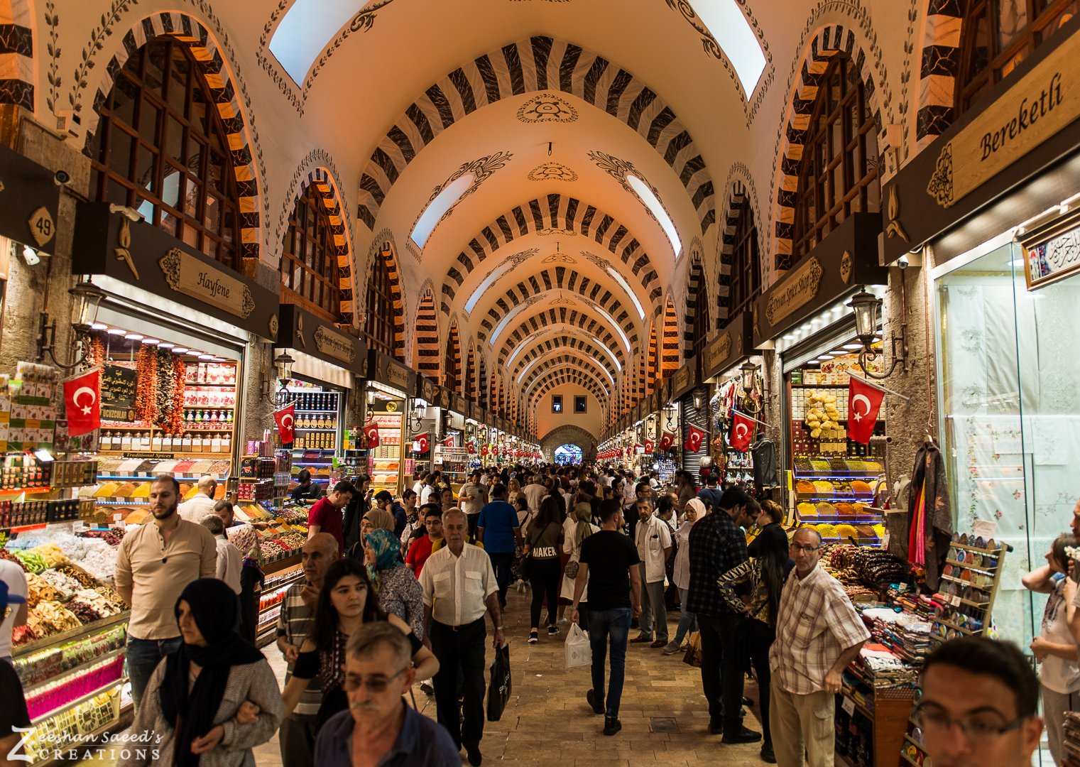 Crowds in the Spice Bazaar