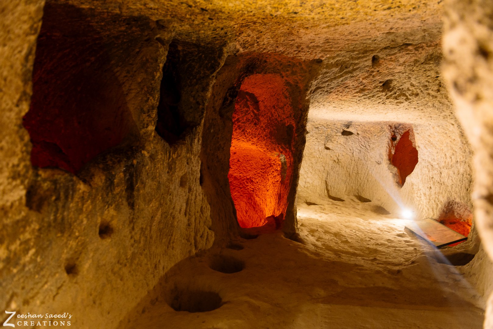 Tunnels of an underground city, Cappadocia