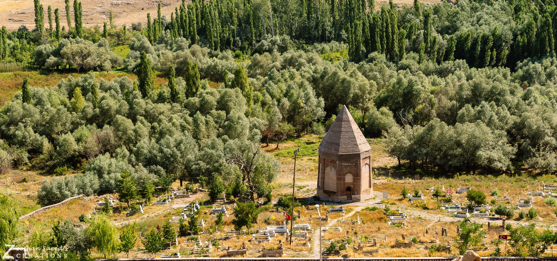 An old tomb among the orchards